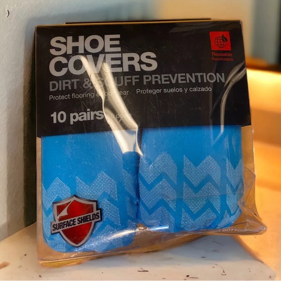 10 Pairs Surface Shields Skid Resistant Bottom Reusable Shoe Covers - Unisex - Picture 7 of 7
